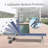 Chaise Lounge Outdoor, Lounge Chairs With Wheels, Outdoor Lounge Chairs With 5 Adjustable Position-485871146