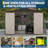 12*10FT Outdoor Storage Shed with Updated Frame Structure for Patio Garden Lawn-124954180
