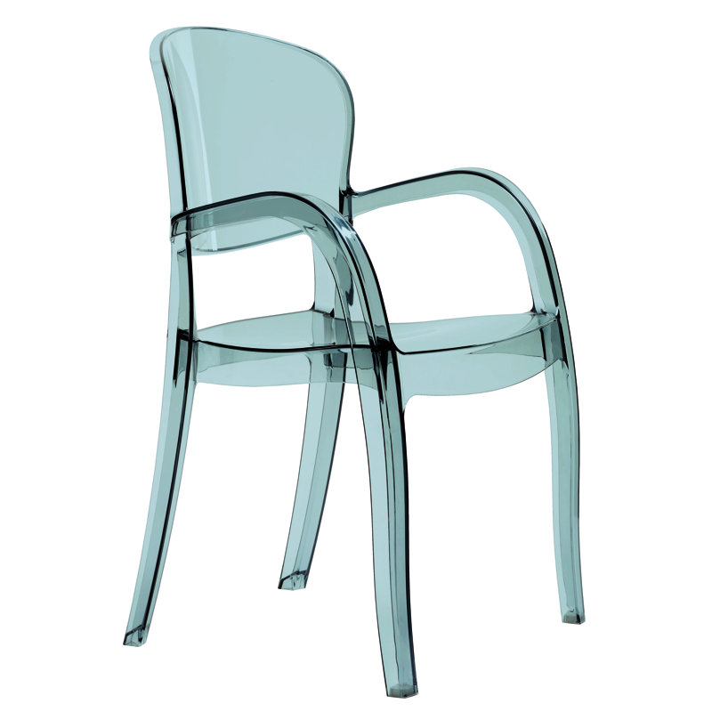 Jobe Stacking Chair, Translucent grey