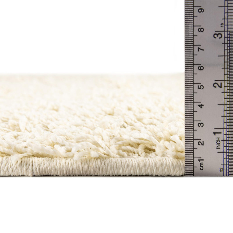 Comfort Solid Shag Indoor Rug, Rectangle 4' x 6'