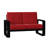 Vale 58.5'' Wide Aluminum Loveseat with Cushions-43011275-43011352