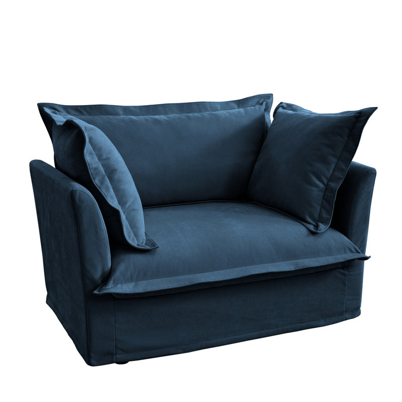 Fauteuil Chenille, Bleu