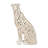 Set of 3 Decorative Ceramic Leopard Figurines – Modern Animal Sculptures for Home Decor, Coffee Table, Shelf or Console Display – White & Gold