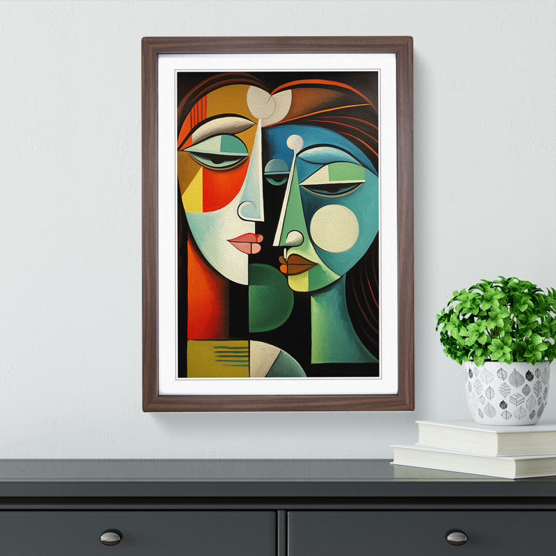 Pablo Picasso Classicism - Framed Print, Walnut Framed, 64cm H x 46cm W x 2" D