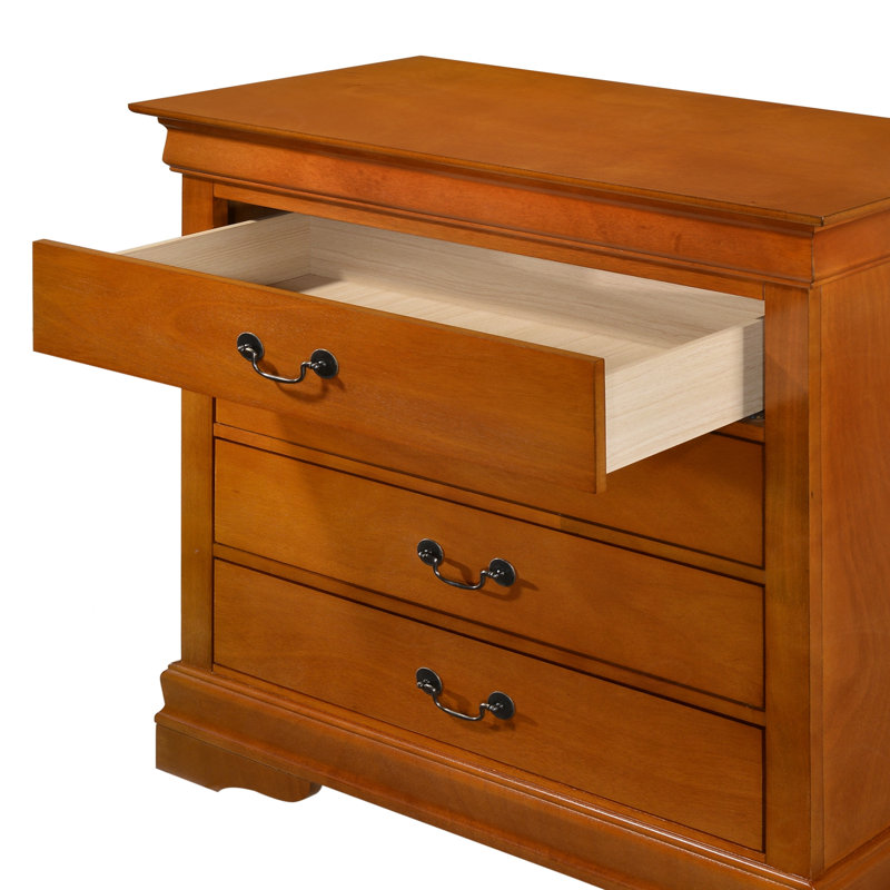 Commode 4 tiroirs Phillipe G3102-BC, Chêne