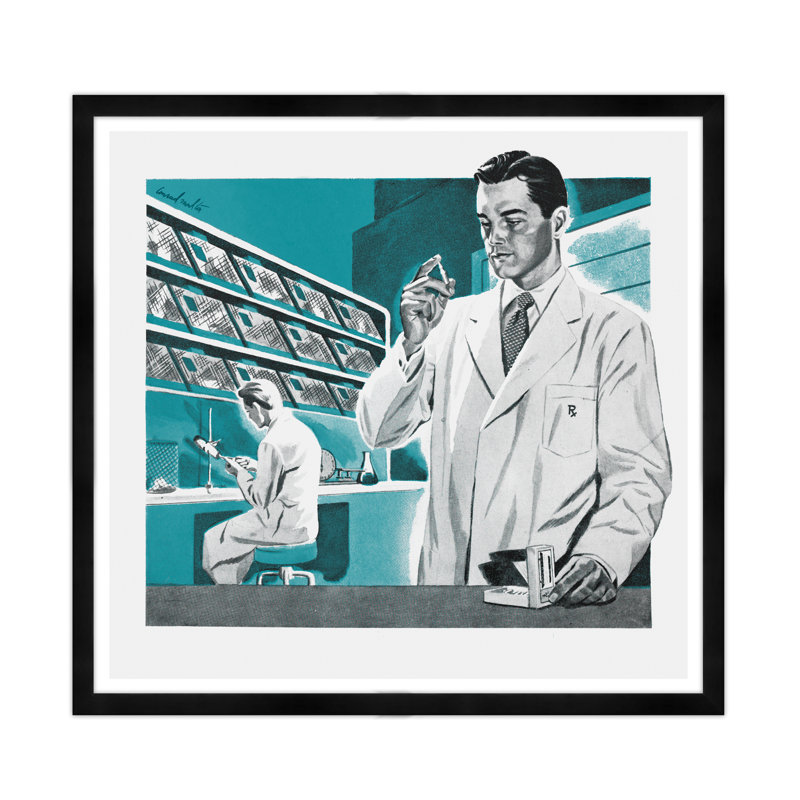 Pharmacy Print, Black Framed