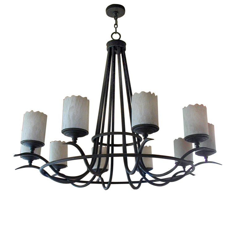 Lustre traditionnel / classique à 10 lumières Octavia, Tabac doré