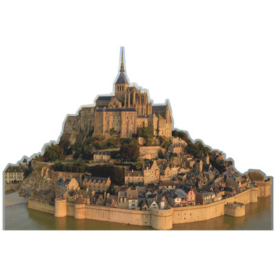 Mont-Saint-Michel, Normandie, France, carton debout