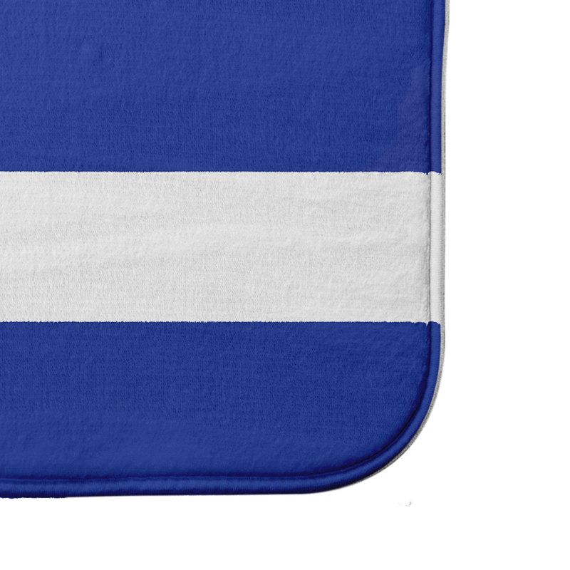 Tapis pour salle de bain Leonhardt, Bleu, l 21 po x L 34 po