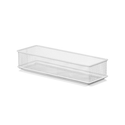 Armoire à tiroirs blanche et bacs de rangement pour tablettes, organisateur de bureau