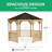 12' Meridian Octagon Gazebo