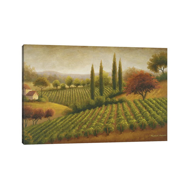 Vineyard In The Sun 1 Piece Wrapped Canvas Wall Art, 101.6 cm H x 66.04 cm W