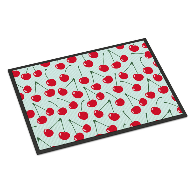 Non-Slip Doormat, Blue, 27" W x 18" L 