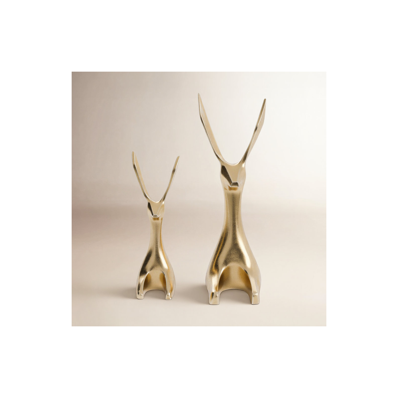 Norvin 2 Piece Norvin Figurine Set, Gold