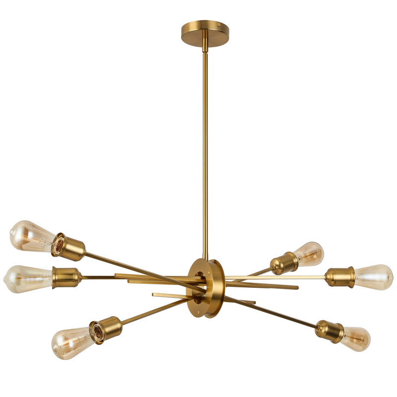 Lustre spoutnik à 6 lumières Wager