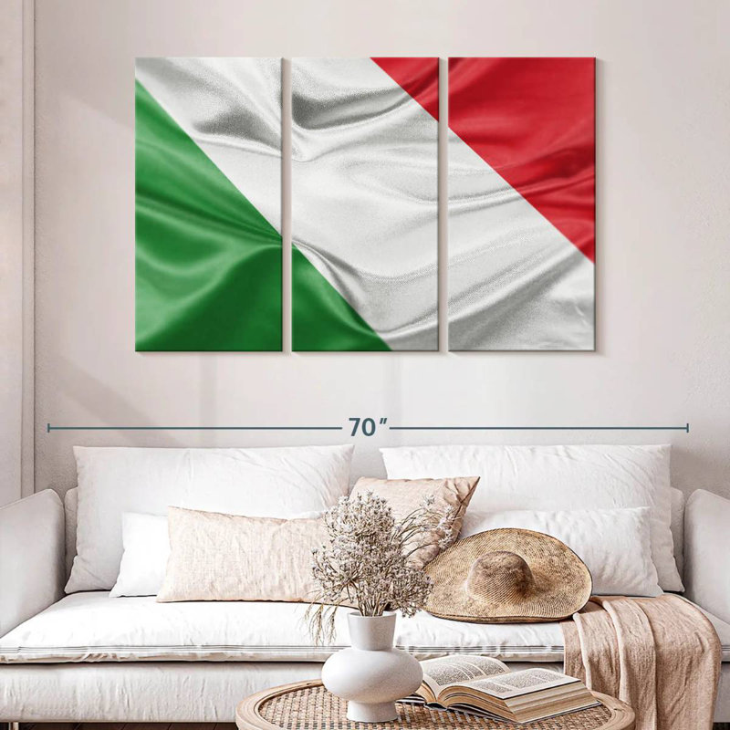 Drapeau italien Borges, H 32 po x l 50 po