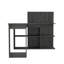 Bureau d'ordinateur Masai, cinq tablettes ouvertes-723870141