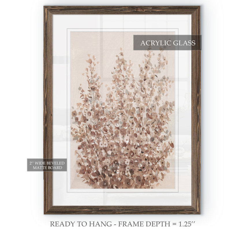 «Rustic Wildflowers II» par Paul Cezanne - reproduction d'art encadrée, H 44 po x l 32 po x P 1,25 po
