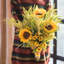 Arrangement floral à tournesol artificiel bouquet