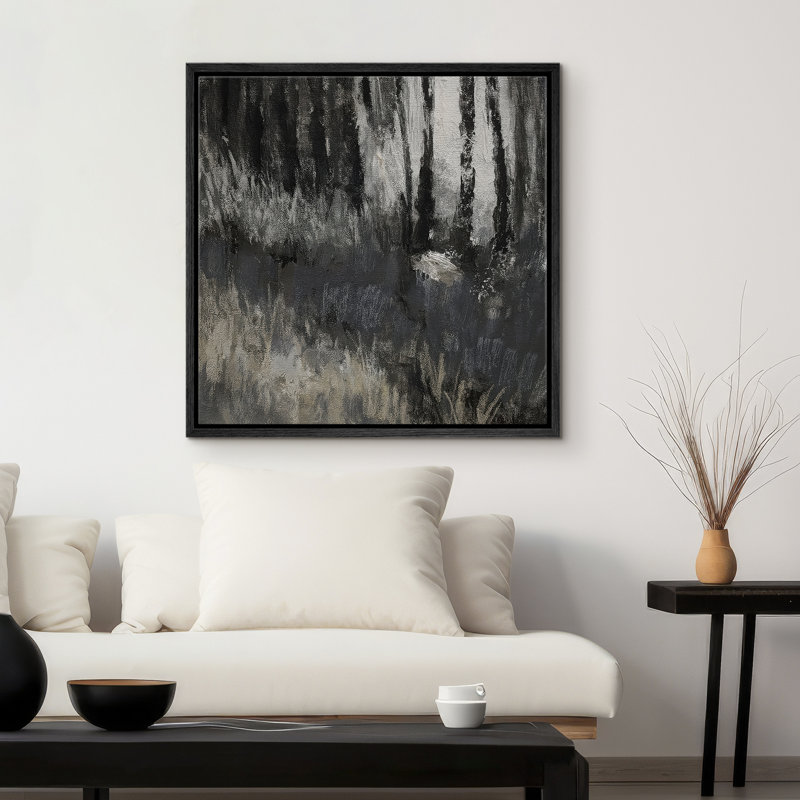 Abstrait, reproduction d'art sur toile encadrée, décoration murale pour chambre à coucher, H 16 po x l 16 po, Noir