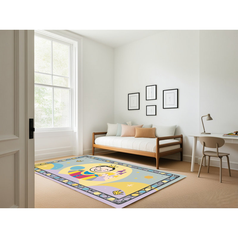 Tapis fantaisie East Urban Home, Rectangulaire 2 pi x 3 pi