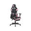 Beliani Adjustable Faux Leather Swiveling PC & Racing Game Chair with Footrest