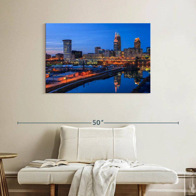Nicci Cleveland Blue Hour, 26" H x 39" W