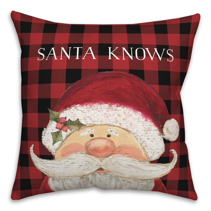 Plaid Reversible Throw Pillow