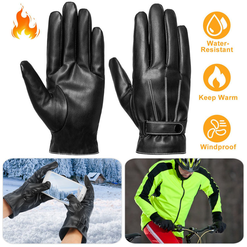 Gants pour hommes en cuir pour hommes