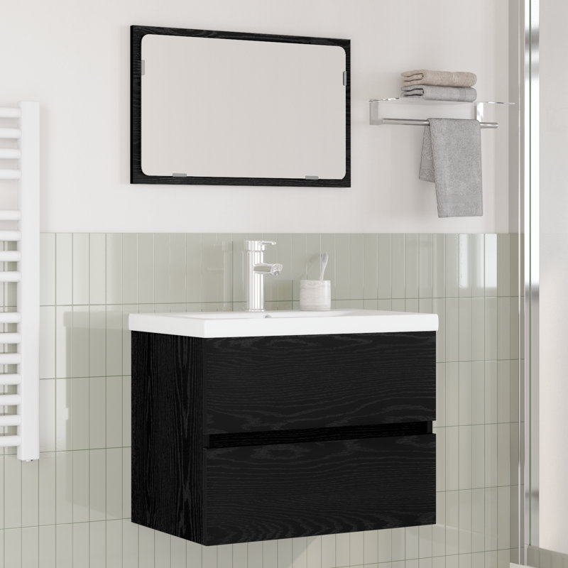 Bathroom Furniture Suite, Black Oak