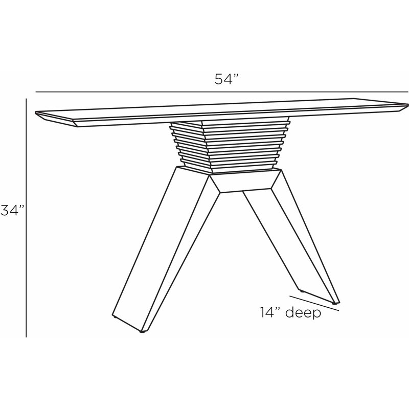Barron 54'' W Solid Wood Console Table