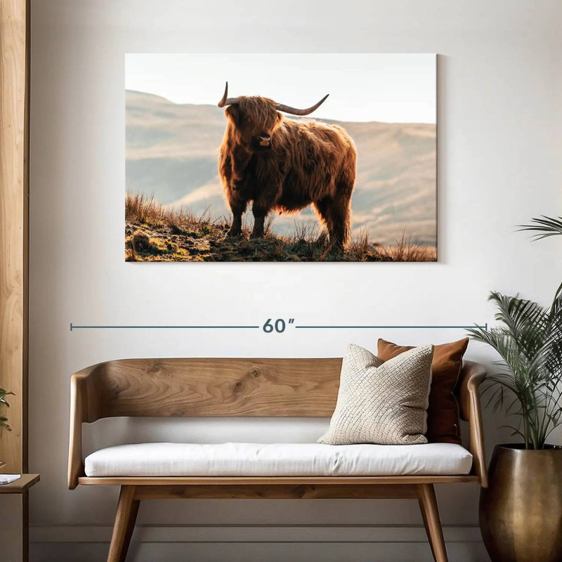 Isle Of Skye Highland Cow, 30" H x 45" W