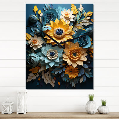 Cinaed - Horloges murales tournesols