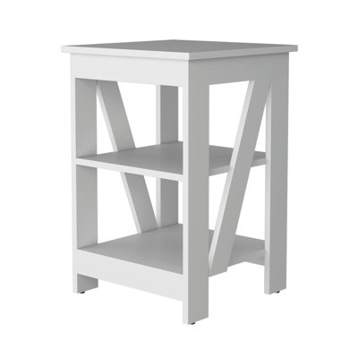 Table d'appoint Clio, avec deux tablettes