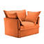Fauteuil à revêtement antidérapant avec 1 grand coussin de dossier et 2 grands coussins décoratifs, canapé-lit simple à siège profond confortable, plusieurs grands coussins moelleux, tissu chenille-957589235
