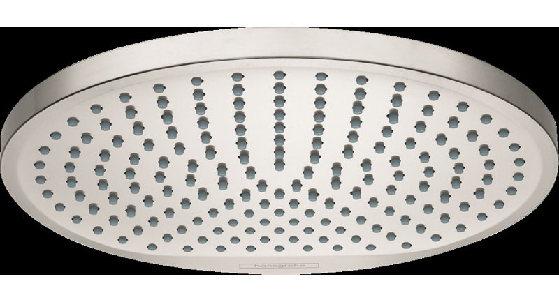 Hansgrohe Crometta Fixed Shower Head 240 1-Jet, Brushed Nickel, 2.5