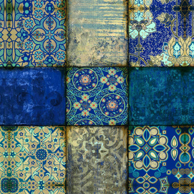Abstrait bleu