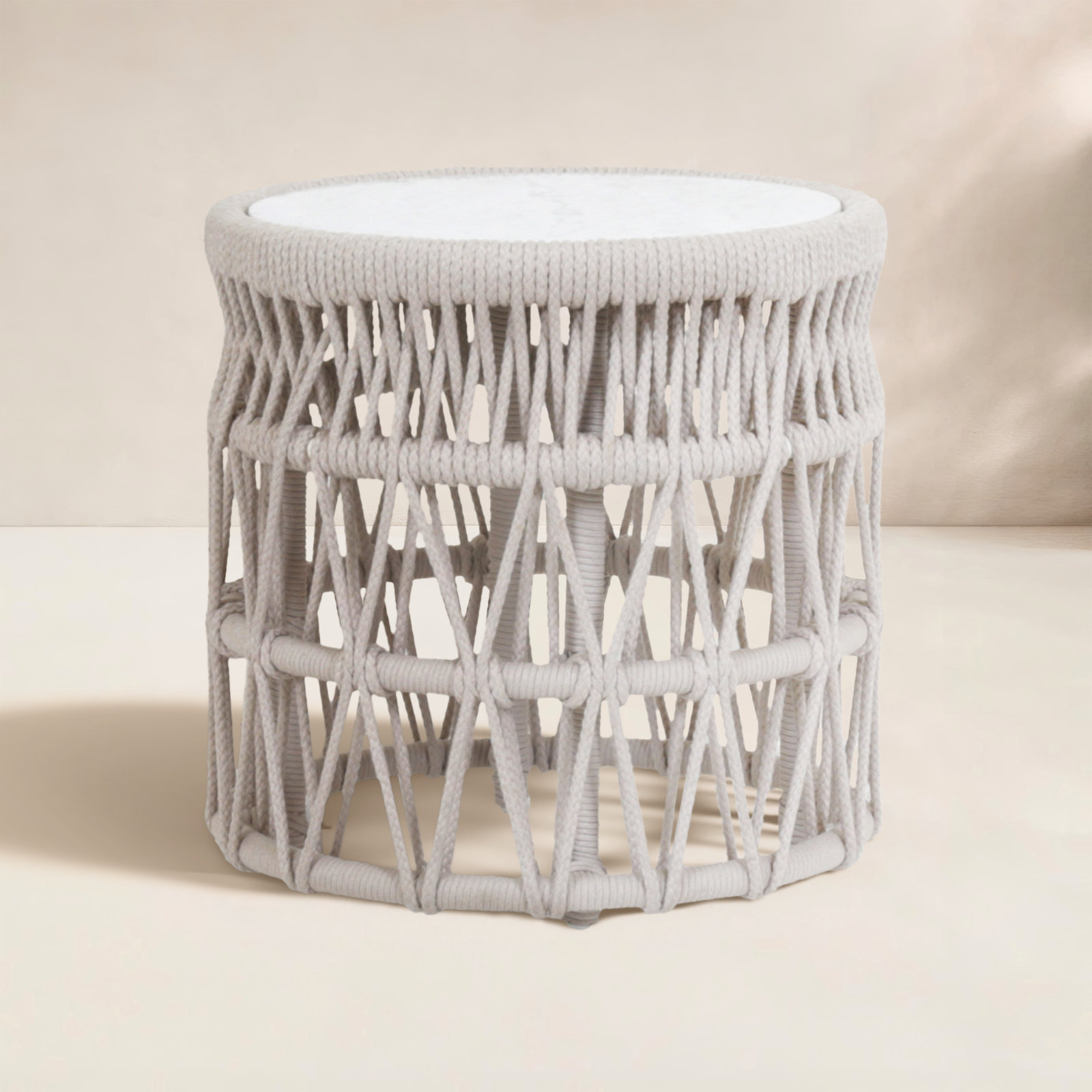 Dana 20.28'' Stone Outdoor Side Table