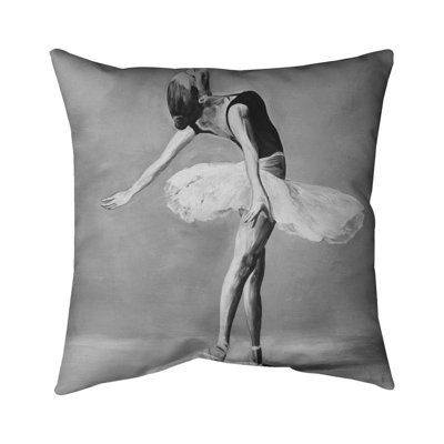 Ballet Dancer Square Pillow Cover & Insert -  Begin Edition International Inc., 5541-1616-SP23