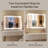 Brodowsky LED Bathroom & Vanity Mirrors, Dimmable Vanity Mirror with 1-Year Warranty-1282369977-1282369978