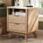 Hardester Vintage 2 - Drawer Nightstand with Charging Station, Bedside Table with Open Shelf-394374388