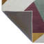 Tapis décoratif multicolore à motif géométrique triangulaire-1092207456
