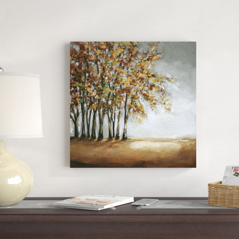 " Tree In Fall " by Christina Long, 20" H x 20" W x 1" D