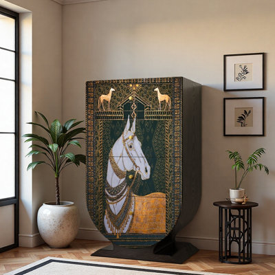 Armoire d'entrée en bois massif rétro français