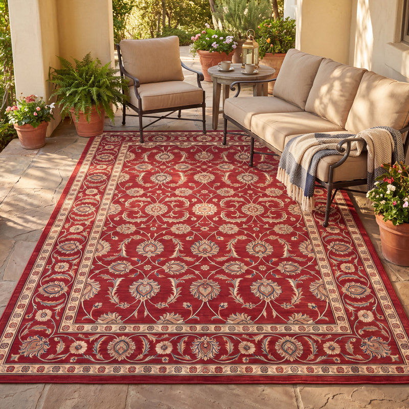 Tapis Sweetbriar traditionnel persan audacieux, bleu marine, orange, or, vert, crème, ivoire, antidérapant, à poils courts, pour intérieur et extérieur, adapté aux animaux domestiques, salon, chambre, salle à manger, entrée, couloir, bureau, lavable