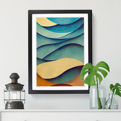 FRM-V0523-1633X Ocean Sea Waves Abstract Vol.5 1 Piece Wall Art