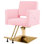 Fauteuil de salon pivotant à 360 degrés Inbox Zero, fauteuil de coiffeur à pompe hydraulique robuste, fauteuil de beauté à hauteur réglable pour coiffeur