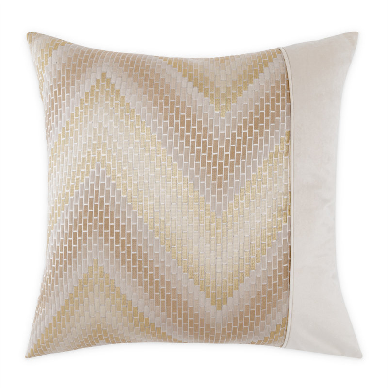 Infinity Chevron Feather Throw Pillow