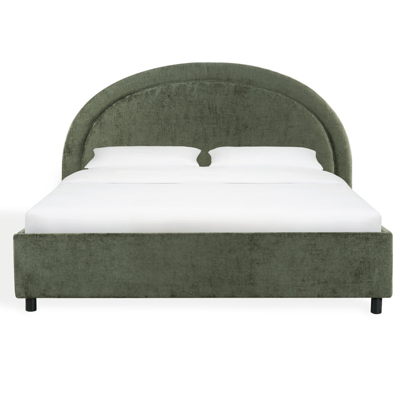 Lit Bayaud en chenille, Très grand, Vert olive