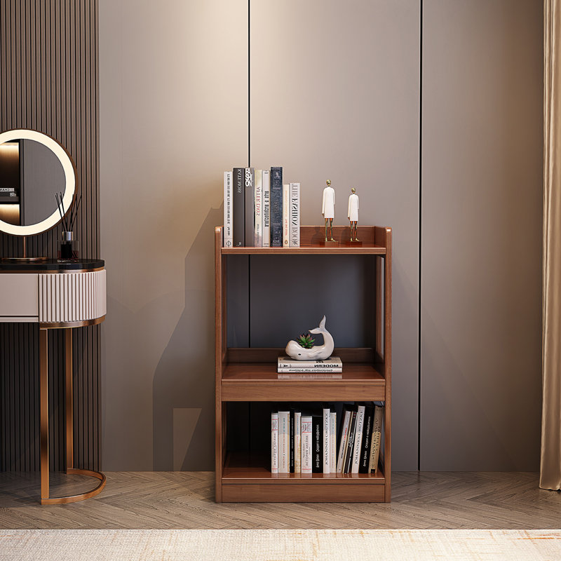 39.6cm W Solid Wood Standard Bookcase, (3 Shelves) 89.9cm H x 39.6cm W x 39.1cm D